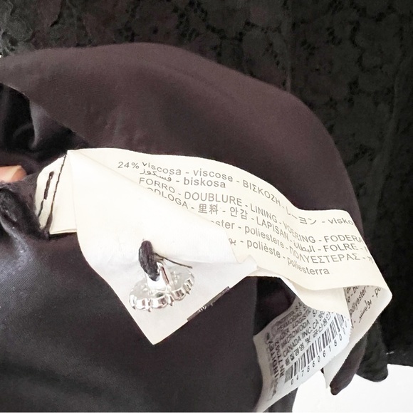 Zara Rhinestones Lace Black Dress - Picture 10 of 12